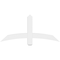 Ekena Millwork Bellingham Architectural Grade PVC Gable Bracket, 48"W x 22"H x 4"D x 4"F, 11/12 Pitch GBP048X22X0404BEL00 - alternate 2